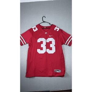 Ohio State Buckeyes Jersey Mens Large Red NCAA Football Nike Stitched Number 33